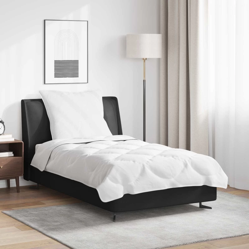Πάπλωμα με μαξιλάρι 2 pcs Λευκό 135 x 220 εκ. Μικροΐνες Λευκό 3376858