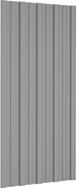 Πάνελ οροφής 36 pcs Γκρι 100 x 45 cm Γαλβανισμένος χάλυβας Γκρι 42047124