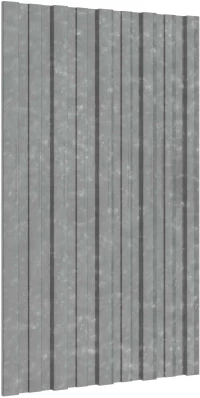 Πάνελ οροφής 12 pcs Ασημί 80 x 45 cm Γαλβανισμένος χάλυβας Ασήμι 42047119