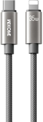 Καλώδιο Φόρτισης WK WDC-65 USB-C σε Lightning PD 35W 1.2m Γκρι