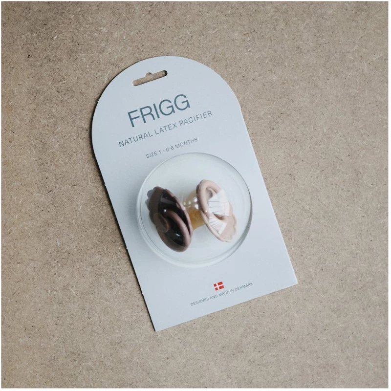 Σετ 2 Πιπίλες Σιλικόνης FRIGG Daisy Little Darling/Cream 6-18 Μηνών