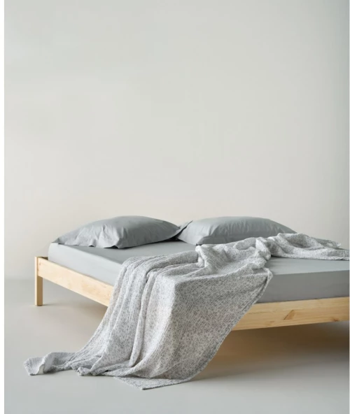 Κουβέρτα Μονή Kentia Evanthia 22 White-Grey 160x240