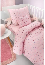 Σετ Σεντόνια Κούνιας Guy Laroche Bebe Amore Pink 115x170