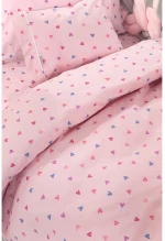 Σετ Σεντόνια Κούνιας Guy Laroche Bebe Amore Pink 115x170