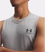 UNDER ARMOUR LEFT CHEST CUT OFF TANK T-SHIRT (1329286-035) (1329286-035)