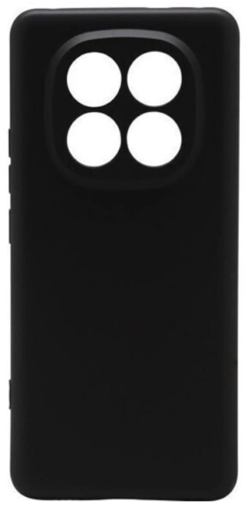 Θήκη TPU Σιλικόνης με Υφασμάτινη Επένδυση για Xiaomi Redmi Note 15 Pro Plus 5G - Μαύρο