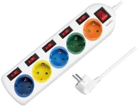 LogiLink LPS258 x5 Schuko Switch