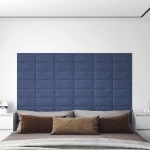 vidaXL Κεφαλάρι Τοίχου 12 pcs Μπλε 30 x 15 cm ύφασμα