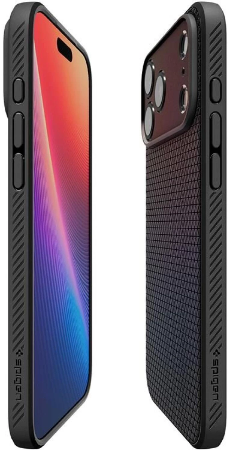 Θήκη iPhone 17 Pro Spigen Liquid Air Ανθεκτική Σιλικόνης - Matte Black (ACS10331)
