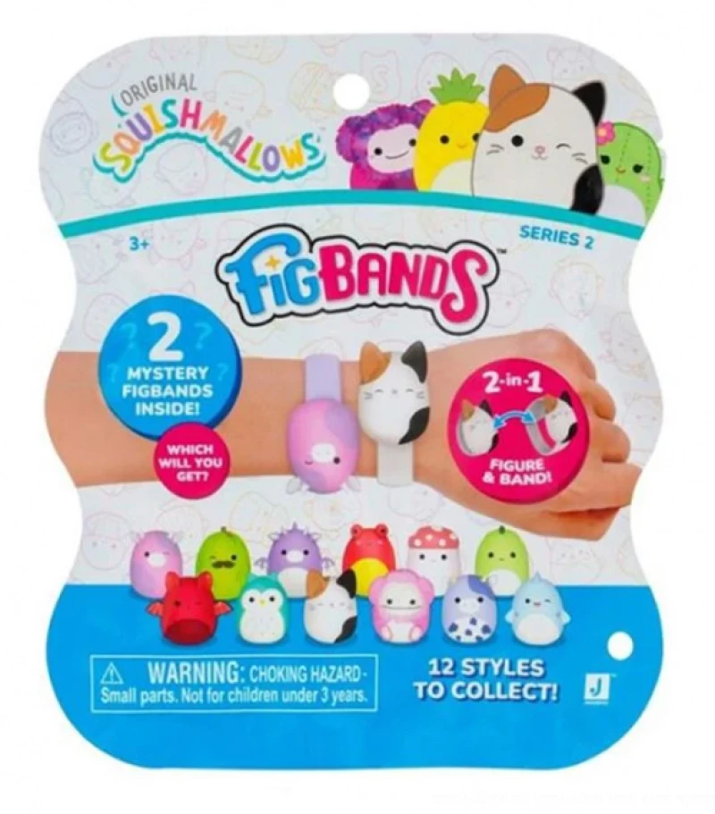 SQUISHMALLOWS FIGBANDS ΒΡΑΧΙΟΛΙΑ ΕΚΠΛΗΞΗ 2 τεμ. W2 ΜΕ ΦΙΓΟΥΡΑ (#JWF00051)