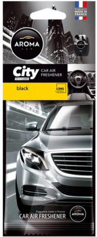 Amio – Αρωματικό Αυτοκινήτου Κρεμαστό Aroma City Card Black για Φρεσκάδα & Καθημερινή Χρήση – 1 Τεμ. (A92667/AM)