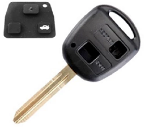 TOYOTA AVENSIS / COROLLA / CELICA / RAV4 / HILUX ΚΑΛΥΜΜΑ ΚΛΕΙΔΙΟΥ 2 ΚΟΥΜΠΙΑ ΛΑΣΤΙΧΕΝΙΑ ΧΩΡΙΣ ΚΛΕΙΔΙ DGA - 1 ΤΕΜ.