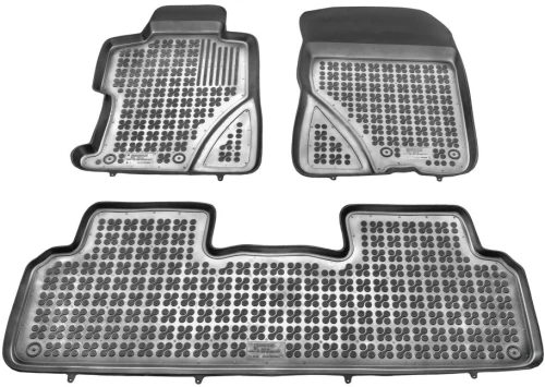 Λαστιχένια πατάκια HONDA Civic VIII (2006-2011) - sedan / υβριδικό - τύπου σκαφάκι - 3τμχ., Rezaw Plast