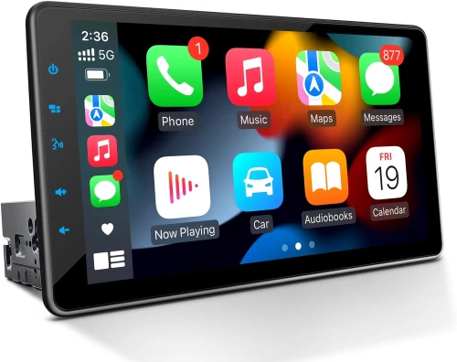 Bizzar 1DIN Rotation Android15 2+32GB Navigation Multimedia Tablet 10" Με Carplay & Android Auto