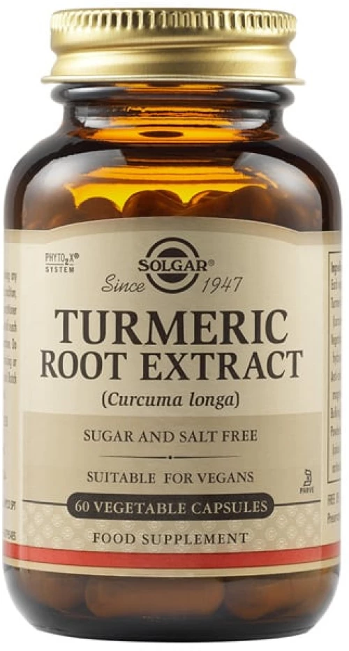SOLGAR turmeric root extract 60caps