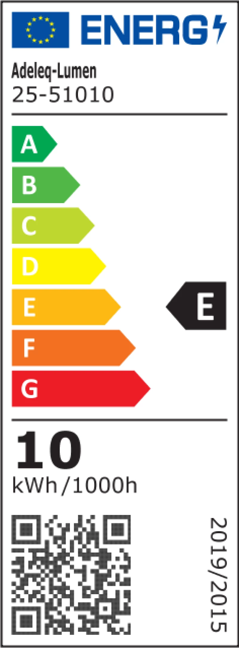 Adeleq Σποτ Ράγας LED 4 Γραμμών Ρυθμιζόμενο 10-70 Μοιρών 10W 230V 4000K Λευκό 25-51010