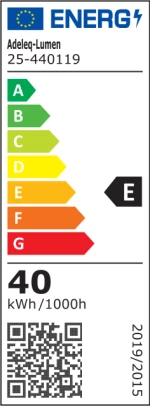 Adeleq Σποτ Ράγας 4 Γραμμών LED 40W Ντιμαριζόμενο 230V 4000K 38 Μοιρών Μαύρο 25-440119