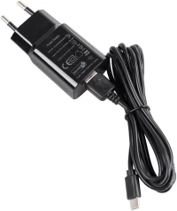 Adeleq Φορτιστής Με 1xUSB-A 2A Και Καλώδιο USB-A To Type-C 1.5m Μαύρος 5-003