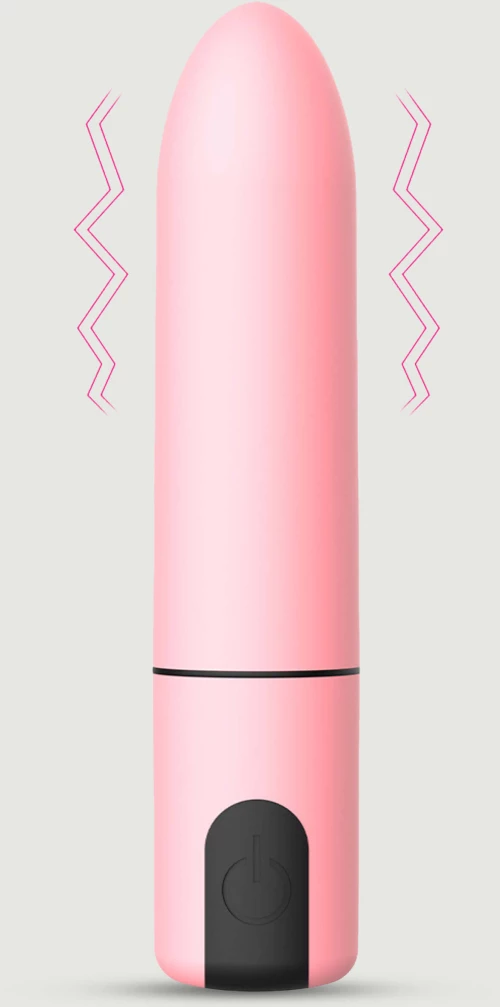 Επαναφορτιζόμενος Bullet Δονητής Σιλικόνης Doria Rechargeable Silicone Bullet Vibrator - Ροζ