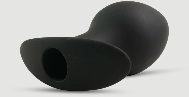 Πρωκτική Σφήνα Σιλικόνης Anal Intruder Large Silicone Round Butt Plug - Μαύρη