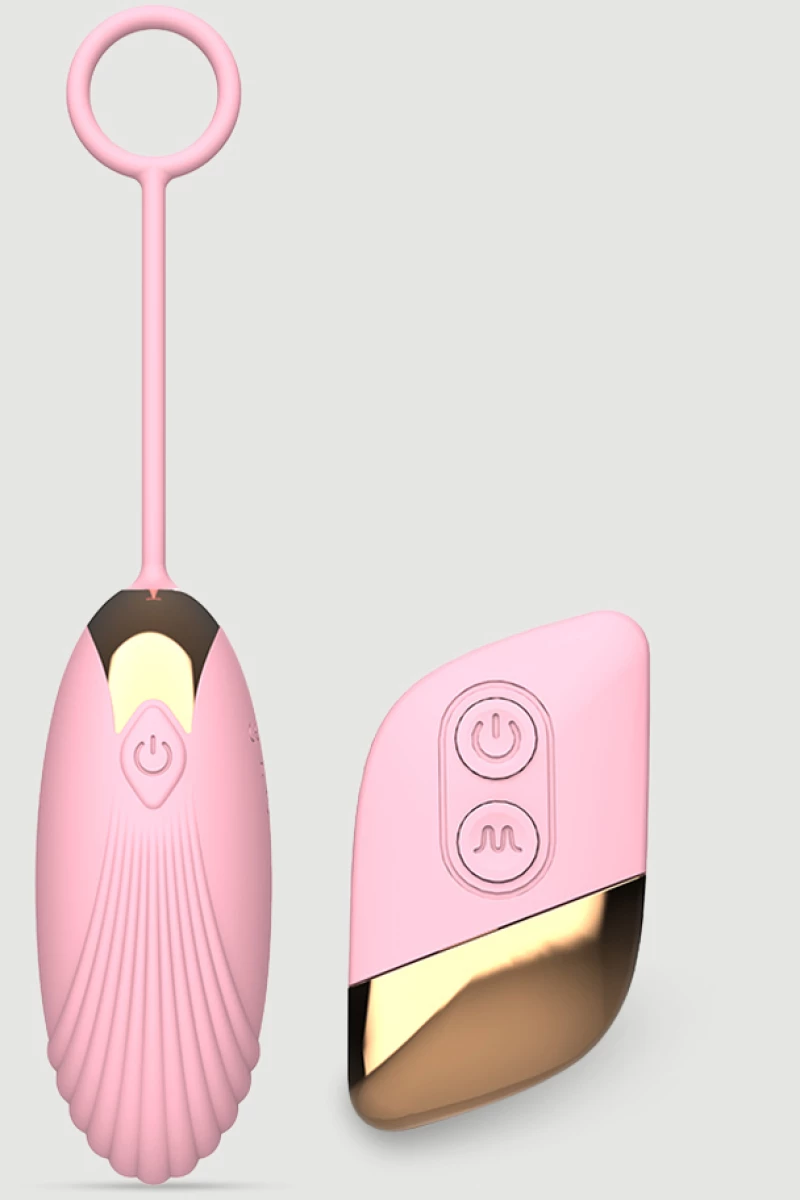 Ασύρματος Δονητής Σιλικόνης με Ραβδώσεις Queen Remote Controlled Silicone Ribbed Vibrator - Ροζ