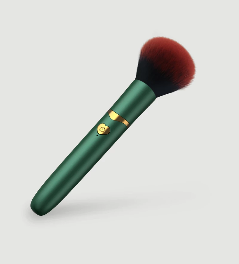 Δονητής Πινέλο Μακιγιάζ Make Up Brush Classic Vibrator - Πράσινος