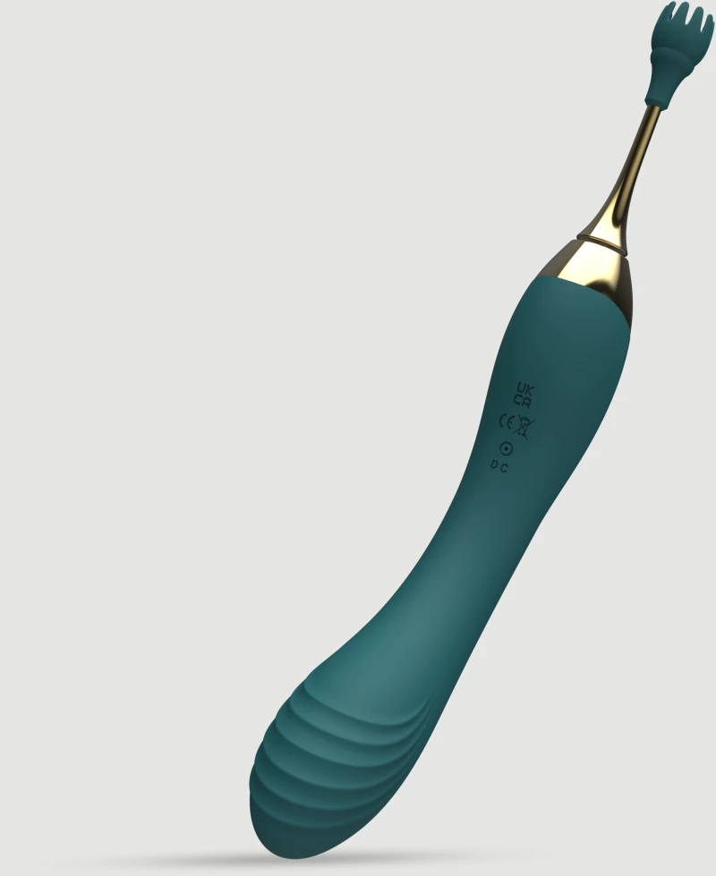 Κλειτοριδικός Δονητής Με Λεπτό Άκρο Clit Touch Pinpoint Silicone Clitoral Vibrator - Πράσινος