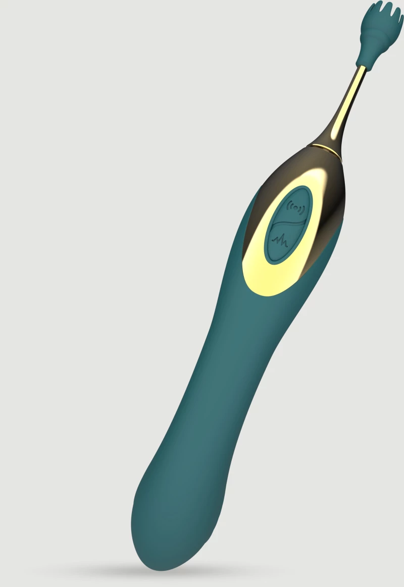 Κλειτοριδικός Δονητής Με Λεπτό Άκρο Clit Touch Pinpoint Silicone Clitoral Vibrator - Πράσινος