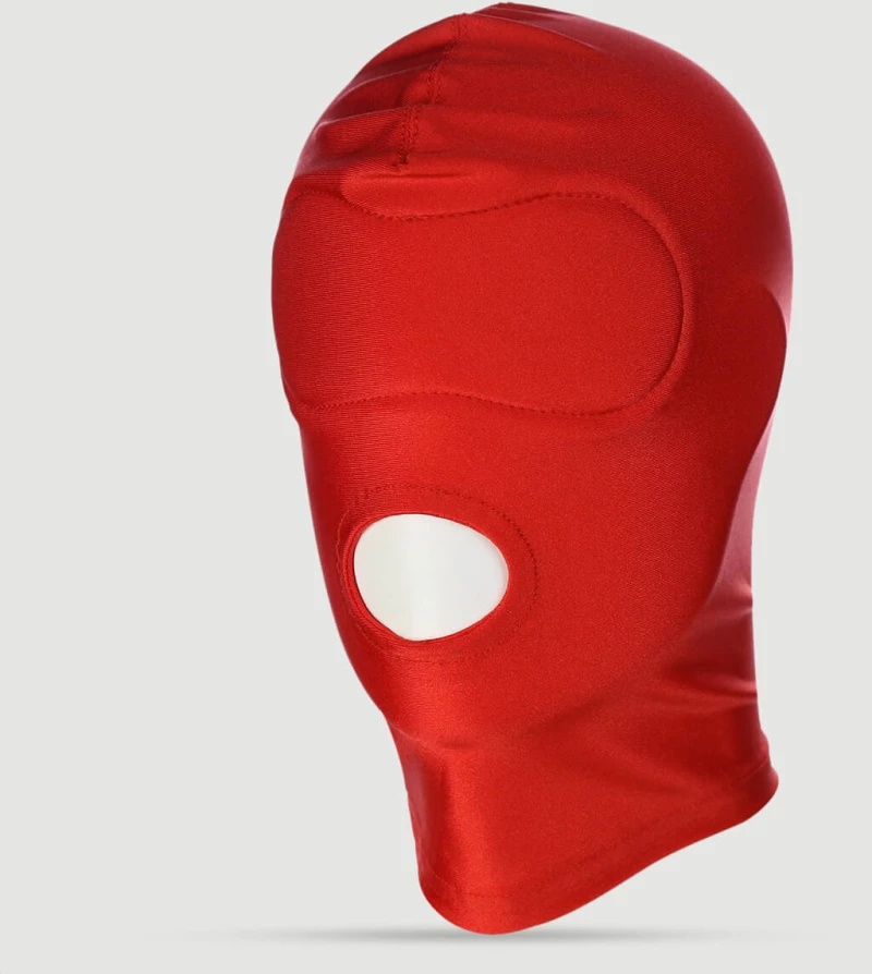 Κουκούλα Με Άνοιγμα Στόματος Full Head Hood With Mouth Opening – Κόκκινη