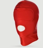 Κουκούλα Με Άνοιγμα Στόματος Full Head Hood With Mouth Opening – Κόκκινη