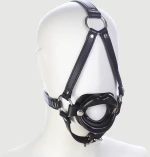 O Ring Gag Με Χείλη Σιλικόνης & Λουρί Σιαγώνας O Ring Gag With Silicone Lips & Jaw Strap - Μαύρο