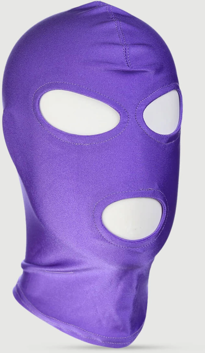 Κουκούλα Με Άνοιγμα Ματιών & Στόματος Full Head Hood With Eyes & Mouth Opening – Μωβ