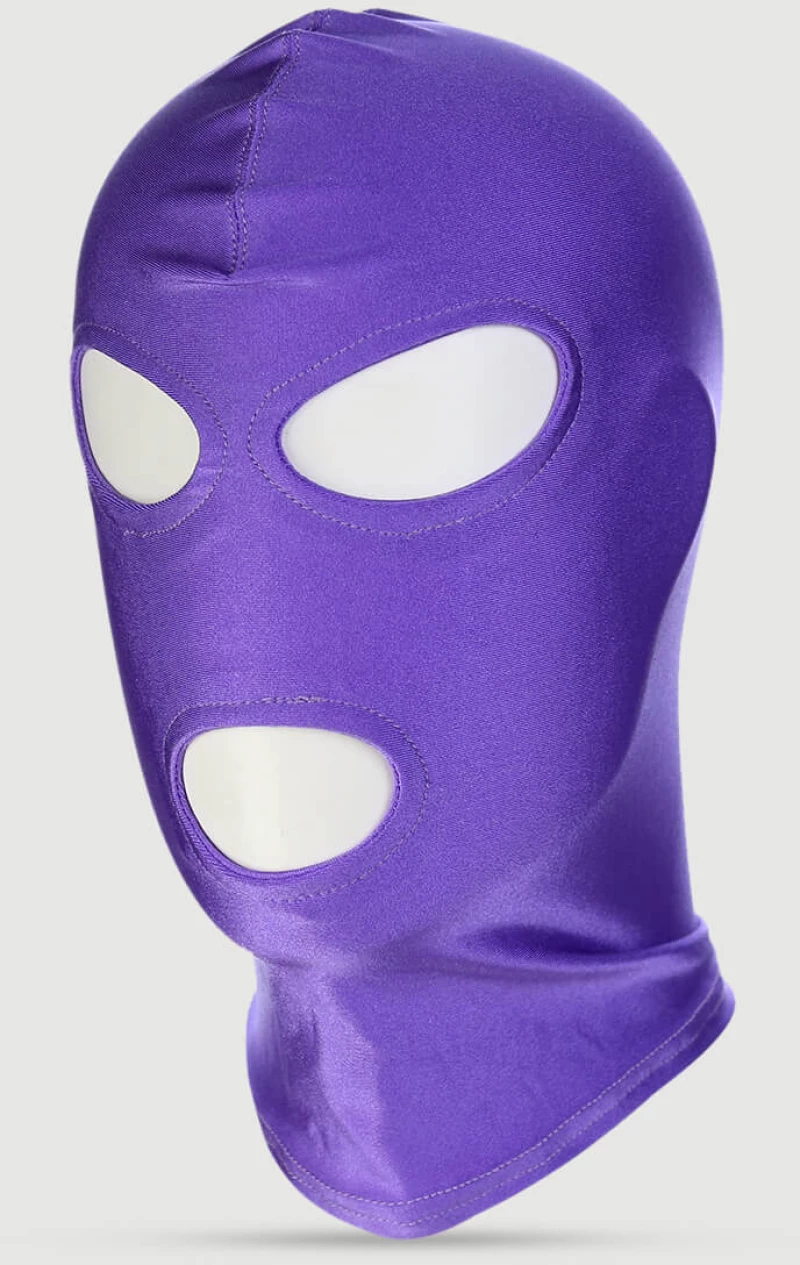 Κουκούλα Με Άνοιγμα Ματιών & Στόματος Full Head Hood With Eyes & Mouth Opening – Μωβ