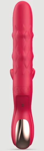 Rabbit Δονητής Σιλικόνης Με Παλινδρομικές Χάντρες Your Vaginal Masseur Silicone Rabbit Vibrator With Internal Beads - Κόκκινος
