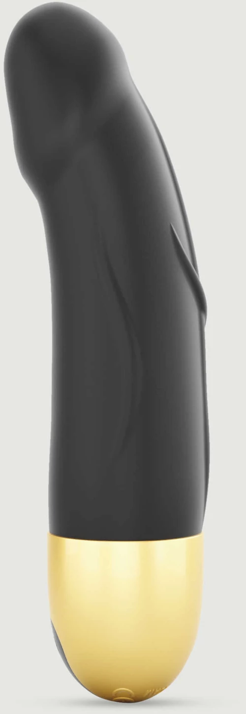 Κυρτός Ρεαλιστικός Δονητής Σιλικόνης Real Vibration S 2.0 Curved Realistic Silicone Vibrator - Μαύρος