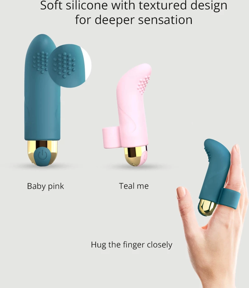 Δονητής Δαχτύλου Σιλικόνης Touch Me Silicone Finger Vibrator - Πράσινος