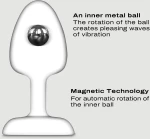 Ασύρματη Δονούμενη Σφήνα Σιλικόνης Geisha Remote Controlled Silicone Vibrating Infinite Butt Plug Large - Μαύρη