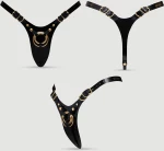 Ζώνη Strapon Leatherette Harness Fabulous Strapon - Μαύρη