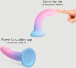 Premium Dildo Σιλικόνης με Βεντούζα Dildolls Utopia Premium Silicone X-Large Dildo With Suction Cup - Ροζ/Μπλε