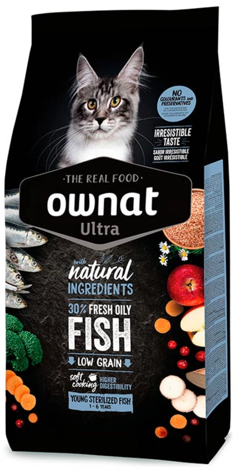 Ownat Ξηρά Τροφή Γάτας Ultra Young Sterilized με Ψάρι 3kg