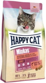 Happy Cat Ξηρά Τροφή Γάτας Minkas Sterilised Salmon 4kg