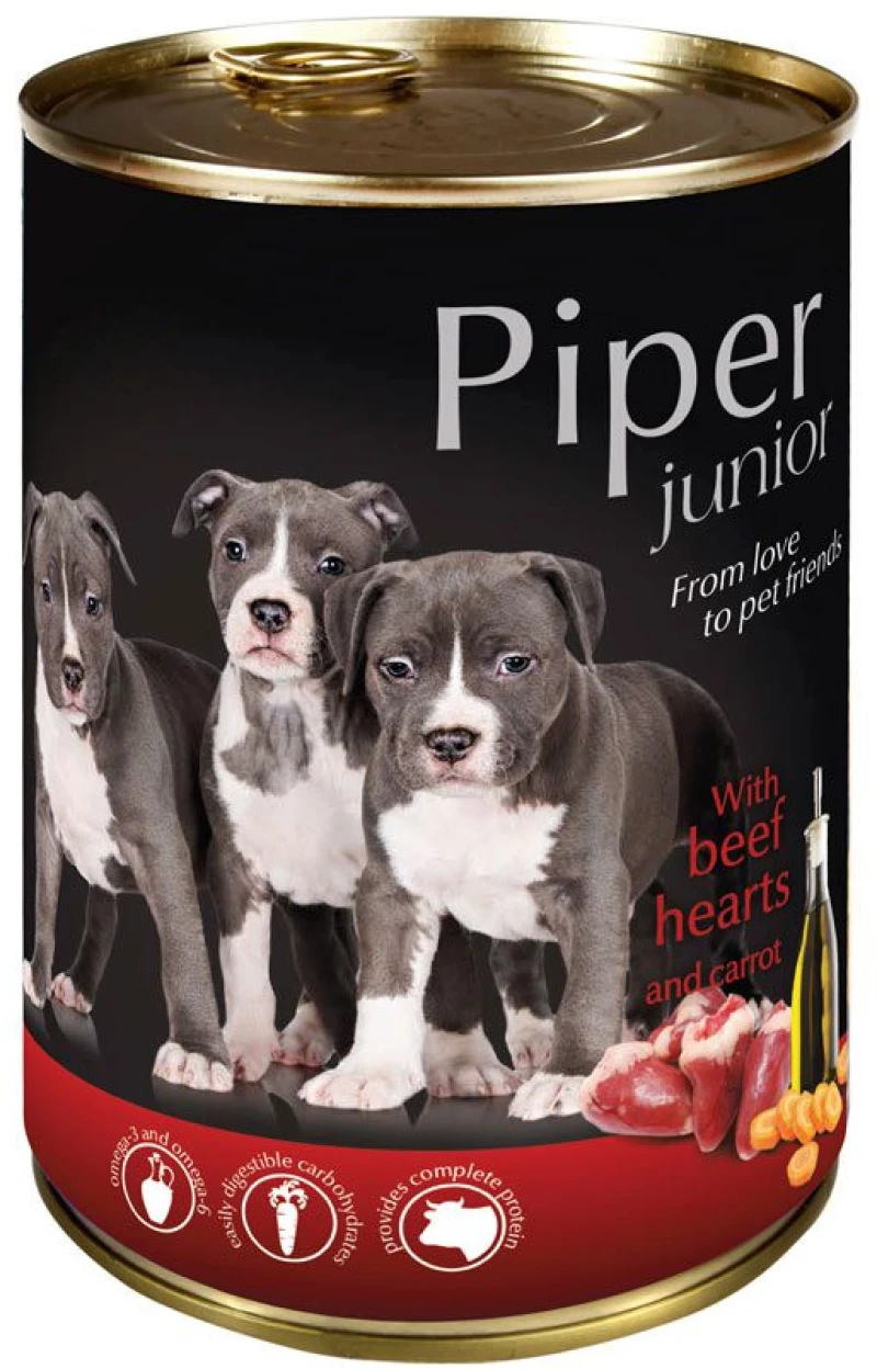 Piper Junior Καρδιά Βοδινού & Καρότο - 400gr