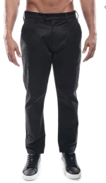 Cover Jeans ανδρικό παντελόνι chinos regular μαύρο Willy LM111-32 Black