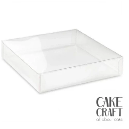 Κουτί Διάφανο Τετράγωνο PET 23x10x3Y cm