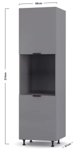 Craft Στήλη Φούρνου Γραφίτη 60x57x214cm