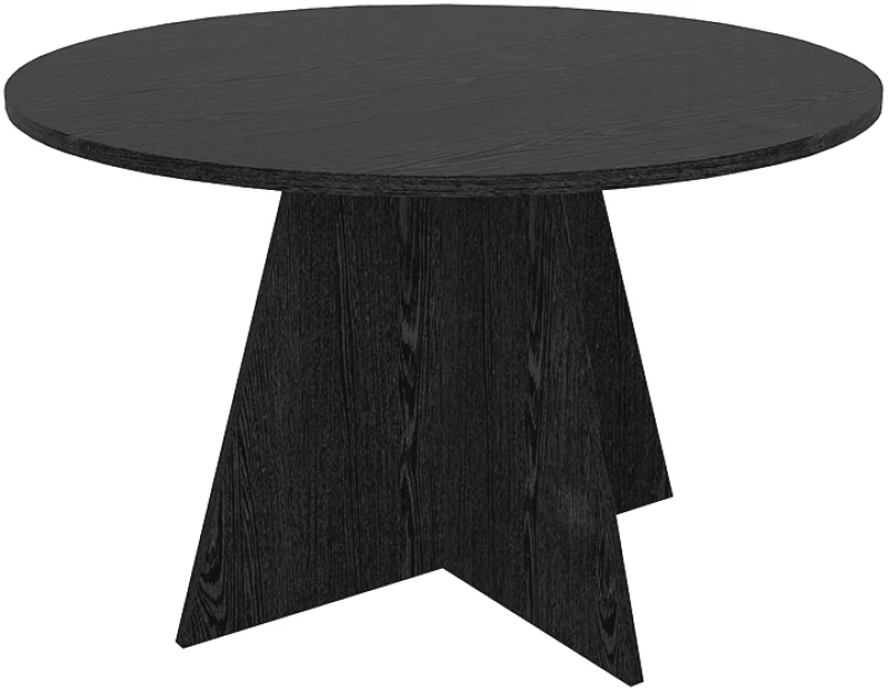 Τραπέζι Tailor Megapap χρώμα sencron black Ø120x75,7εκ. | GP042-0371,3