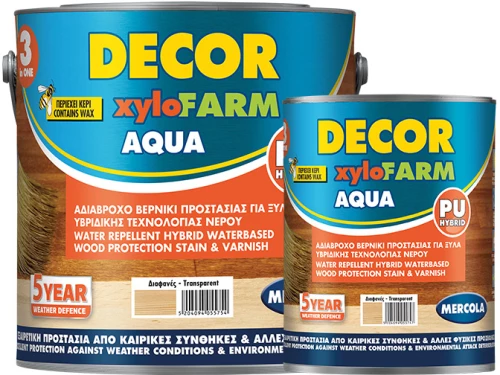 Mercola Decor Xylofarm Aqua Υβριδικό Βερνίκι Εμποτισμού Νερού Πεύκο 750ml