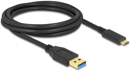 DELOCK καλώδιο USB-C σε USB 84004, 10Gbps, 2m, μαύρο