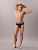 Ανδρικά SLIP Calvin Klein - Μαύρα - Fashion Λάστιχο - 3 pack