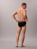 Ανδρικά SLIP Calvin Klein - Μαύρα - Fashion Λάστιχο - 3 pack